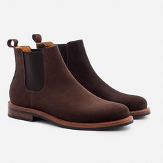 An effortless boot. The laceless design of the Prestons allows the full-grain leather to shine, and the high quality elastic side panels ensure they’ll slip on and off with ease. A comfortably snug fit is guaranteed. Whether you’re sporting your sharpest suit or your most comfortable pair of jeans, the Preston Chelsea Boots are the way to go. This product is made from luxurious suede sourced from a Gold-Rated tannery based in Arzignano, Italy. Being the highest level of recognition awarded by th Classic Brown Chelsea Boots With Heel Pull Tab, Brown Slip-on Chelsea Boots With Rubber Heel Cap, Brown Slip-on Chelsea Boots With Rubber Sole, Slip-on Brown Chelsea Boots With Rubber Sole, Brown Slip-on Chelsea Boots With Suede Lining, High-top Brown Chelsea Boots With Leather Sole, Brown Chelsea Boots With Rubber Sole And Plain Toe, Classic High-top Brown Chelsea Boots, Classic Brown High-top Chelsea Boots