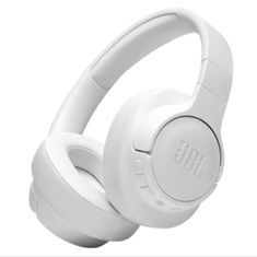 the jbl headphones are white and have bluetooths on them, while one is