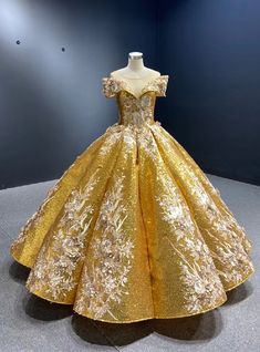 Gold Ball Gown, Quinceañera Dresses, Sequin Ball Gown, Quinceanera Dresses Gold, Sweet 15 Dresses, Quinceanera Planning, Ball Gowns Princess, Sequin Formal Dress, Princess Ball Gowns