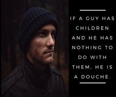 a man wearing a beanie and looking at the camera with a quote above it