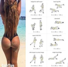 Pinterest Workout, Gym Antrenmanları, Summer Body Workouts, Trening Fitness, Buttocks Workout, Leg And Glute Workout, Quick Workout Routine, Workout Without Gym, Body Workout Plan