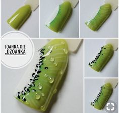 Fruit Nail Designs, Food Nails, Fruit Nail Art, Nail Art Techniques, Nail Art Designs Videos, Rain Forest, Cute Nail Art