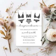 Lingerie Shower Invitation by KarinakdDesigns on Etsy Classy Lingerie Shower, Lingerie Shower Ideas, Lingerie Shower Invitations, Classy Lingerie, Weekend Work, Wedding Boards, Lingerie Shower, Valentines Lingerie, Lingerie Party