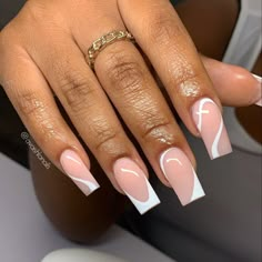 Summer Nails Simple Square, Nude Nail Designs Classy, Nude Tapered Square Nails, Medium Square Nails Designs, Medium Square Acrylic Nails Designs, Classy Vacation Nails, Sophisticated Nails, Cruise Nails, Classy Acrylic