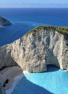 an aerial view of the blue lagoons in zakyb island, zakyb