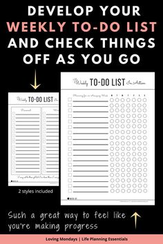 a black and white photo with the words, how to do lists