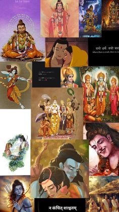 many images of hindu deities and their names