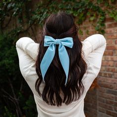 Velvet Hair Bows for Fall Hairstyles | Hair Accessories Blue Ribbon In Hair, Velvet Ribbon Bow, Velvet Bows, Fall Hairstyles, Bow Barrette, Women Hair Accessories, Bow Women, Velvet Hair, French Barrette