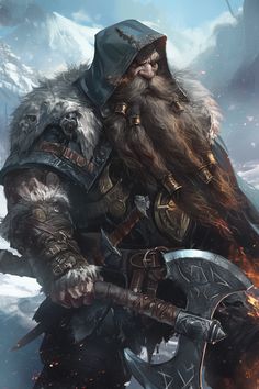 Dnd Dwarven, Warhammer Fantasy Art, Rpg World