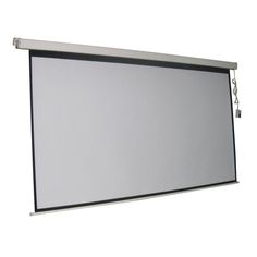 ProHT 100 in. Electric Projection Screen with White Frame - Super Arbor Theater School, Electric Screen, Pull Down Projector Screen, Outdoor Projector, Home Theater Setup, Projection Screen, Home Theater Rooms, Ceiling Installation, School Room