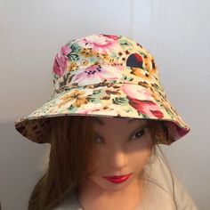 Sale 2/$27 3/$37 4/$45 On Select Hats Caps Beanies & Bucket Hats. Hawaiian Hibiscus Floral Bucket Hat Light Beige With Pink And Green Hibiscus Flower Print 100% Cotton Lightweight, Comfortable, Sturdy, Flexible Double Stitched Seams One Size Fits Most Adults : 7'' Head & 2'' Brim Must Bundle 2 Or More Sale Items To Receive Sale Price Offer. Great For Gardening, Beach, Pool Side, Sunshade, Cruising, Sunshade, Foldable, Easy Pack, Summer Sale, Retro, Hiking, Camping Gift Stocking Stuffer Summer Bucket Hat One Size Fits Most, Casual Hats With Upf 50+, Casual Lightweight Hat, One Size Fits Most, Casual Hat With Upf 50+ Protection, Casual Travel Bucket Hat, Spring Multicolor Sun Hat With Flat Brim, Casual Sun Hat With Short Brim, One Size, Spring Travel Hats, One Size Fits Most, Spring Travel Bucket Hat With Short Brim