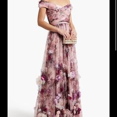 Used Once Tulle Flower Dress, Marchesa Dresses, Marchesa Dress, Tulle Flowers, Pink Tulle, Flower Dress, Marchesa, Flower Dresses, Limited Time