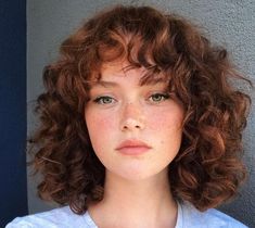 Round Face Hairstyles Curly Hair, Short Curly Hair With Wispy Bangs, Short Brown Curly Hair With Bangs, Short Curly Hair With Round Face, Short Curls Round Face, Plus Size Fringe Hair, Short Curly Haircut Round Face, Curly Hair Short With Bangs, Shag Hairstyles Short Curly