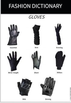 an image of gloves for fashion dictionary