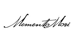 the word memory moi written in cursive writing on a white background with black ink