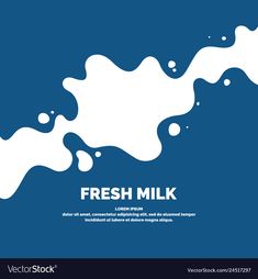 fresh milk splash on blue background