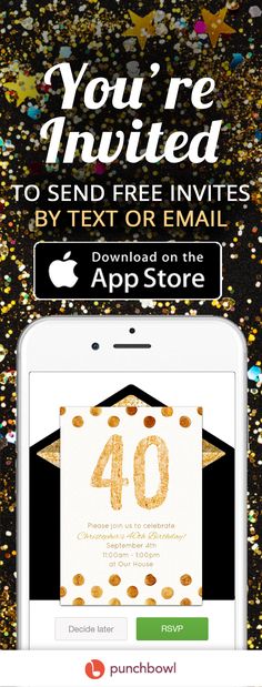 an iphone with the text, you're invited to send free email by text or email