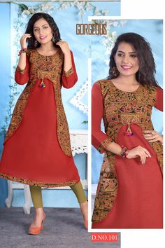 Specification :NAME :	M-Mona Vol-2TOTAL DESIGN :	10PER PIECE RATE :	 315/-FULL CATALOG RATE :	 3150/-+(5%GST) + Shipping ChargeWEIGHT :	5SIZE :	L | XL | XXLType :	Designer KurtisMOQ :	Minimum 10 Pcs.Fabrics :	Cotton slub Frock Style Kurti, Embroidery Dress Pattern, Kurti Designs Latest