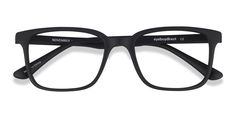 Matte Black rectangle eyeglasses available in variety of colors to match any outfit. These stylish full-rim, large sized plastic eyeglasses include free single-vision prescription lenses, a case and a cleaning cloth. Black Rectangle Glasses, Black Frame Glasses, Celine Glasses, Curved Nose, Classy Glasses, Discover Your Style, Rectangle Glasses, Mens Glasses Frames, Glasses For Women