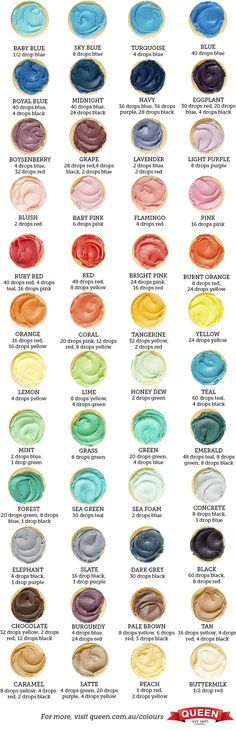 an image of different colors of paint