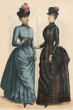 size: 18x12in Giclee Print: Godey's Ladies' Fashions, 1880S. : 1885 Fashion, 1880s Dress, 1870 Fashion, 1880 Fashion, 1870s Fashion, 1880s Fashion, 1800s Fashion, Victorian Costume, 19th Century Fashion