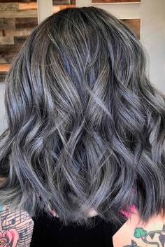 Gorgeous Gray Hair Styles ★ Hair Color 2017, Ash Grey Hair, Gray Wigs, Dark Grey Hair, Grey Ombre Hair, Gray Hairstyles, Grey Hair Transformation, Wigs Straight, Gorgeous Gray Hair