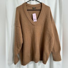 This Is The Perfect Oversized Sweater. Size Large. New From Target. Grey Quarter Zip, Cropped Long Sleeve Top, Sweater Vest Women, Fuzzy Sweater, Indie Outfits, Light Blue Sweater, Ribbed Knit Sweater, Knitted Pullover Sweaters, Oversized Sweater