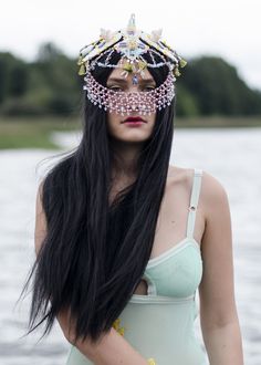 #Accessories#Costume #Accessories#Costume #Hats #Headpieces#Headpiece #mask#crown #headpiece#goddess #headdress#alternative #wedding#burning #man#festival #headpiece#wedding #headdress#face #chain#Chinese #headdress#Japanese #headdress#carnival #headpiece#rave #mask Couture Headpiece, Headdress Festival, Mode Harajuku, Face Chain, Desert Festival, Arabian Princess, Beaded Headpiece, Chain Headpiece, Mermaid Design