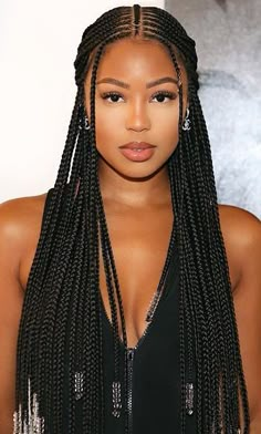 Vacay Braids, Braiding Hair Styles, Job Goals, Hair References, Girl Hair Colors, Long Box Braids