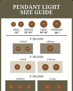 an info sheet showing the different sizes and colors