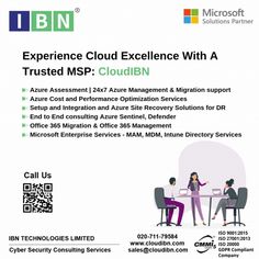 an advertisement for the ibm cloud experience with a woman sitting at a desk