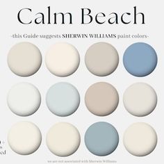 the front cover of calm beach by sheryln williams, featuring different shades of blue and