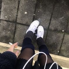 Tennis, Tights, White, Black