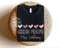 Principal Office Decor, Third Grade Teacher Shirts, Preschool Teacher Shirts, Preschool Shirts, First Day Of School Shirt, Kindergarten Teacher Shirts, Assistant Principal, Third Grade Teacher, Teaching Shirts