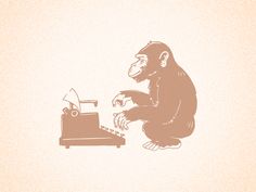 Monkey Typewriter, Typewriter Tattoo, Monkey Types, Traditional Black Tattoo, Black Tattoo, Book Tattoo, Boho Aesthetic, Love Is Sweet