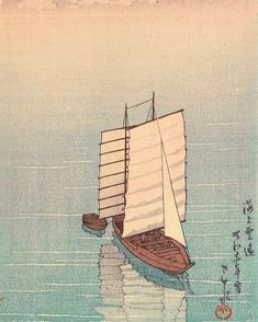 Sailing along the coast of Japan 🇯🇵⛵️ With Kawase Hasui 1883 - 1957 All prints by Kawase Hasui, along the coast of Japan You can learn more about Japanese art & culture with our weekly newsletter or find prints on our website, link in bio 🔗 Check out @jpnstudio2023 for more beautiful Japanese art 🏯🎋