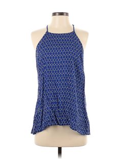 Old Navy Sleeveless Blouse Size: Small Tops - used. 100% RAYON | Old Navy Sleeveless Blouse: Blue Tops - Size Small Petite Blue Stretch Sleeveless Halter Top, Blue Stretch Halter Top, Stretch Sleeveless Halter Top For Beach, Blue Camisole Halter Top For Summer, Sleeveless Stretch Rayon Tops, Stretch Rayon Sleeveless Tops, Rayon Tank Top For Vacation, Summer Sleeveless Rayon Tank Top, Sleeveless Rayon Tank Top For Vacation