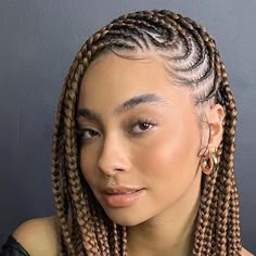 Black Hair Styles Braids Ideas, Gana Braids, Short Curly Bobs, Nice Braids, Ghana Braids Cornrows, Braidstyles Hairstyles, Styles For Curly Hair, Curly Bobs, New Braided Hairstyles