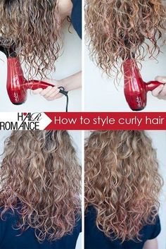 11 Tricks to Make Your Curly Hair Look Amazing | TipHero Style Curly Hair, Hair Romance, Curly Hair Tips, Hair Today, Great Hair, Hair Dos, Curly Hair Styles Naturally, How To Style