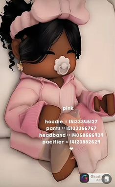 a digital painting of a baby girl in pink