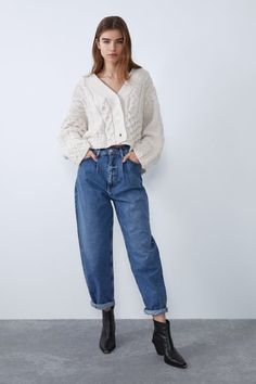 Slouch Jeans Outfit, Mama Jeans, Baggy Jeans Outfit, Jeans Outfit Winter