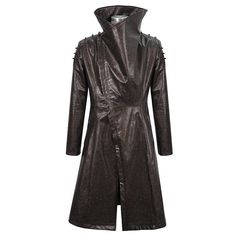 Material:?Faux Leather; Viscose 
Weight: 1.86KG 
Size: S-4XL 
SKU:?CT18002 
? Emo Clothing, Mode Steampunk, Long Coat Men, Rock Style Clothing, Long Leather Coat, A Punk, Faux Leather Coat, Black Pants Men, Punk Rock Fashion