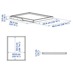 an image of a drawing showing the measurements for a bed frame and headboard area