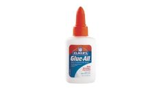 a bottle of glue all on a white background