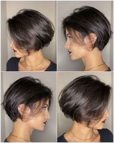 Pin on Cabelos curtos Pixie Haircut For Thick Hair, Hair Inspiration Short, Shot Hair Styles, Short Haircut, Short Hair With Layers