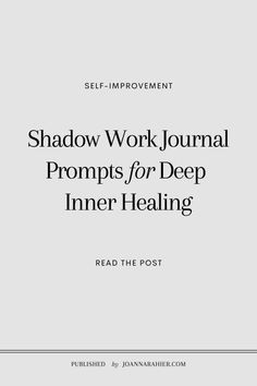 Shadow Work Journal Prompts You NEED For Deep Inner Healing Prompts For Shadow Work, Journal Shadow Work, Shadow Work Questions, Work Questions, Write An Ebook, Therapy Questions, Shadow Work Spiritual, Shadow Work Journal Prompts, Work Journal Prompts