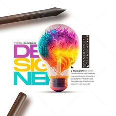 an image of a light bulb with the words de sie ne in front of it