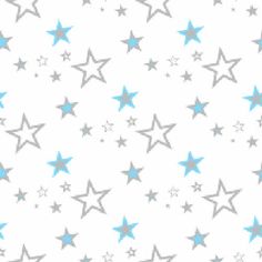 blue and gray stars are on a white background with light blue highlights in the middle