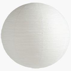 a round white paper lantern on a white background