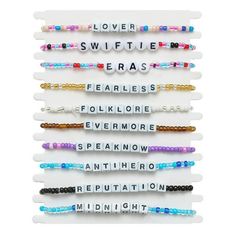 10PCS Bohemian Bracelet Set Colorful Alphabet Bead Bracelets by swiftie1989 Material: Color: as the picture shows, (Due to the difference between different monitors, the picture may have slight color difference. please make sure you do not mind before ordering, Thank you!) Package weight: 35g Package size: 20x10x2cm,(Please allow 1-3mm error due to manual measurement. please make sure you do not mind before ordering.) Home Garden products Air Cooler Carpet rugs DIY Knitting DIY Shower Curtain Ta Colorful Alphabet, Matching Couple Bracelets, Heart Bangle Bracelet, Promise Necklace, Knitting Diy, Silver Tennis Bracelet, Bracelet Inspo, Stainless Steel Cross Pendant, Bracelet Quotes